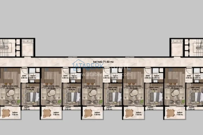Buy cheap Apartments under construction directly from the developer Cesmeli-Mersin 3 