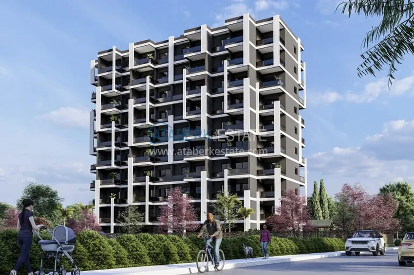 1+1 apartments in a stylish residential complex under construction Arpacbakhshish-Mersin 1