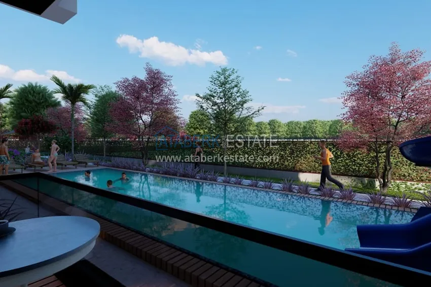 1+1 apartments in a stylish residential complex under construction Arpacbakhshish-Mersin 19