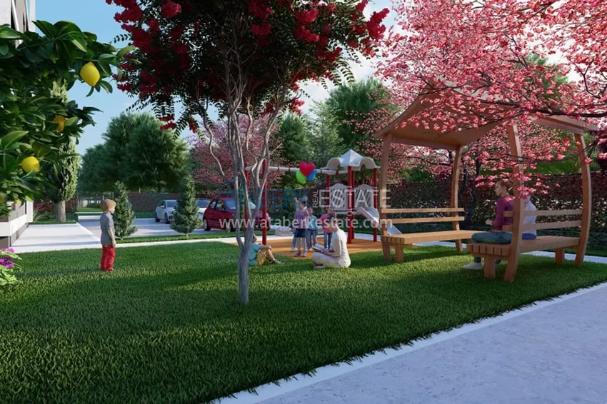 1+1 apartments in a stylish residential complex under construction Arpacbakhshish-Mersin 20
