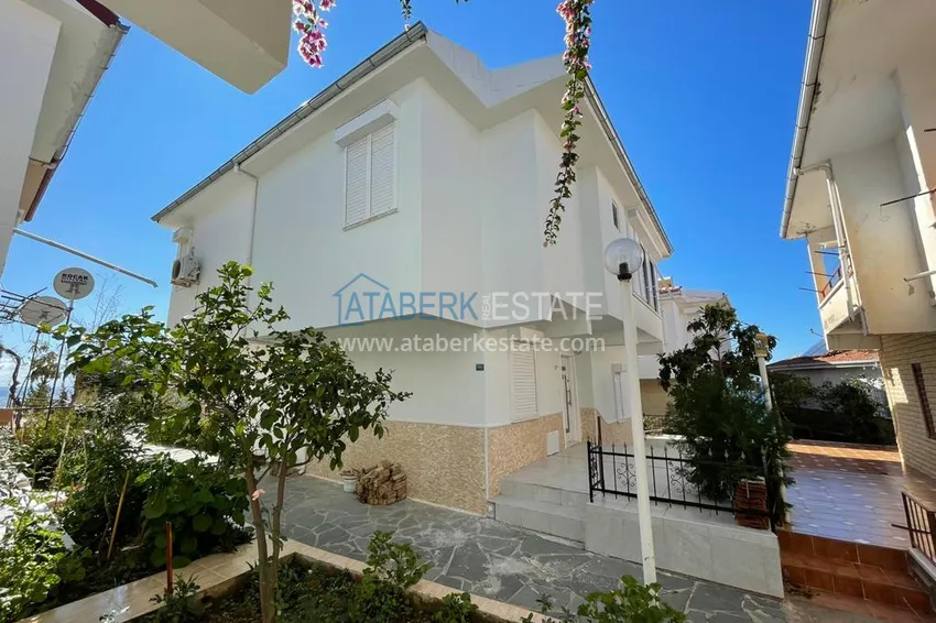 2+1 two-story villa with garden and sea view - Yeşilyoz district, Alanya 2