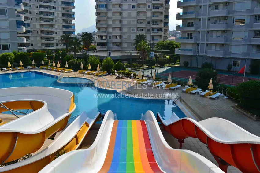 Apartment 3 + 1 with furniture and a glazed balcony, Tosmur area - Alanya 6