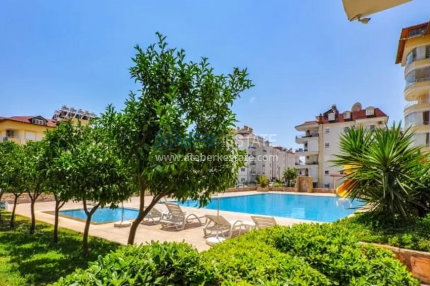Furnished 1+1 apartment overlooking the sea and the historical fortress, Cikcilli district — Alanya 2