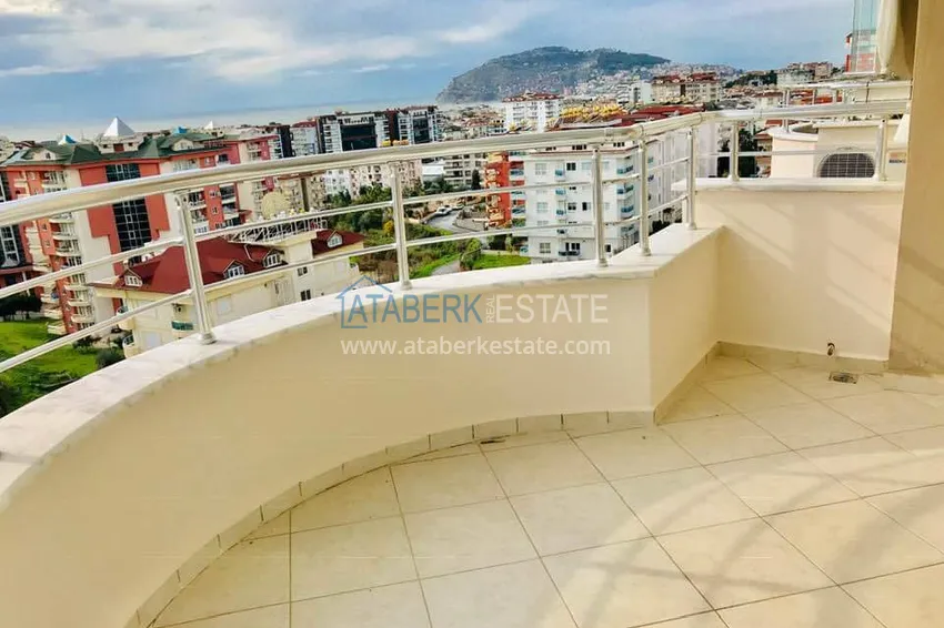 Purchase Furnished 1+1 apartment overlooking the sea and the historical fortress, Cikcilli district — Alanya 10