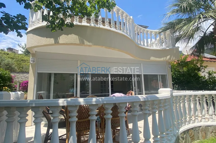 Two-story 2+1 villa in Alanya in a mountain cottage complex, the area is open for a residence permit 12