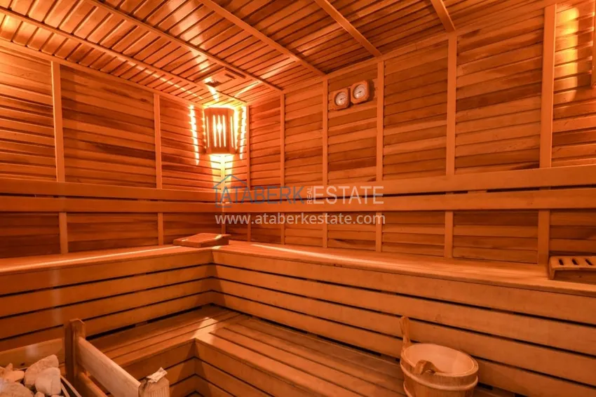 Furnished 1+1 apartment overlooking the sea and the historical fortress, Cikcilli district — Alanya 21