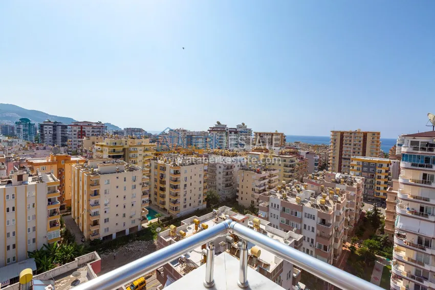 Purchase One bedroom apartment in Mahmutlar furnished with open sea views 12