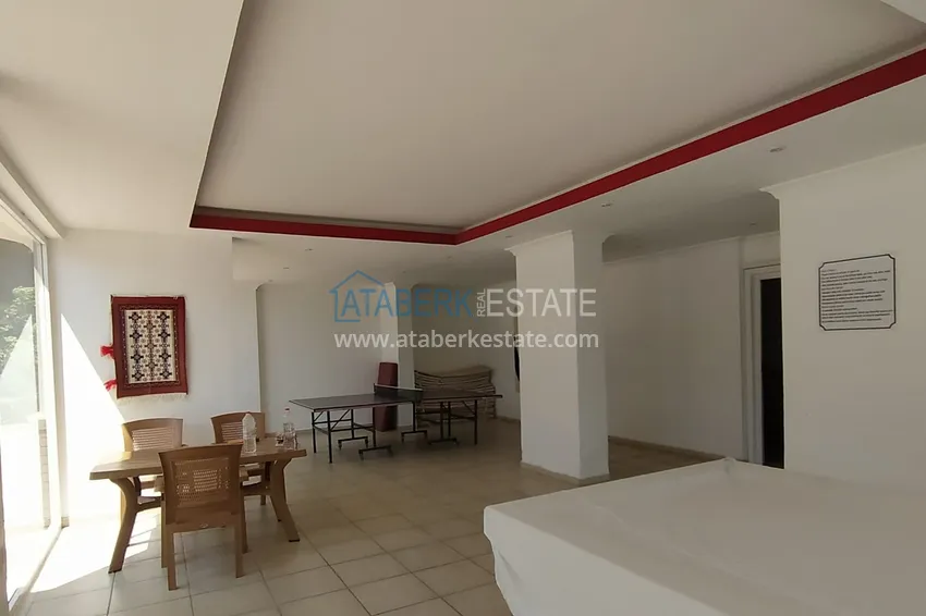 Furnished 1+1 apartment overlooking the sea and the historical fortress, Cikcilli district — Alanya 22