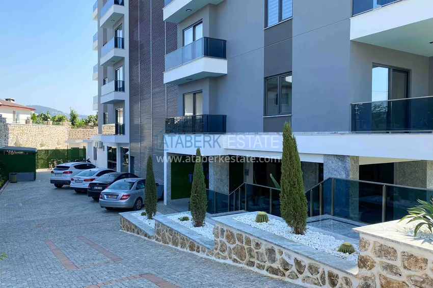 Apartment 1+1 with furniture, glazed balcony and mountain views, Mahmutlar district — Alanya 12