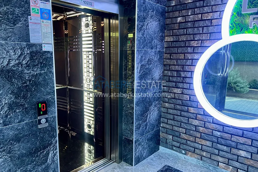 Apartment 3+1 with furniture, glazed balcony and mountain views, Kestel district — Alanya 18