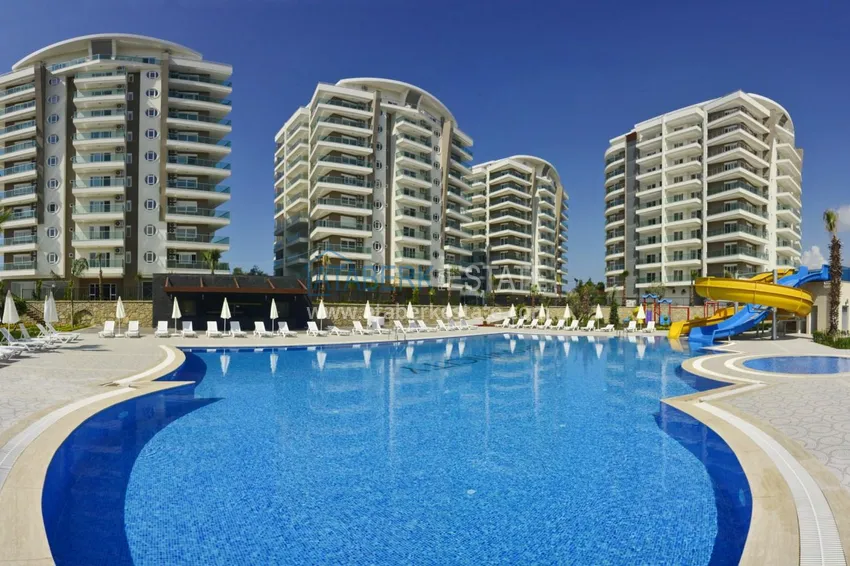 Two-bedroom apartment for rent in Avsallar in a well-maintained complex 1