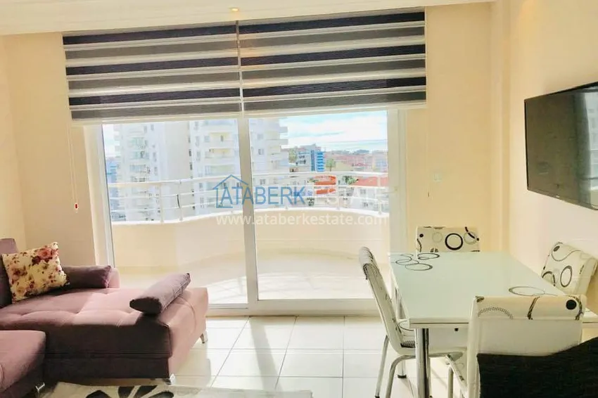 Purchase Furnished 1+1 apartment overlooking the sea and the historical fortress, Cikcilli district — Alanya 2