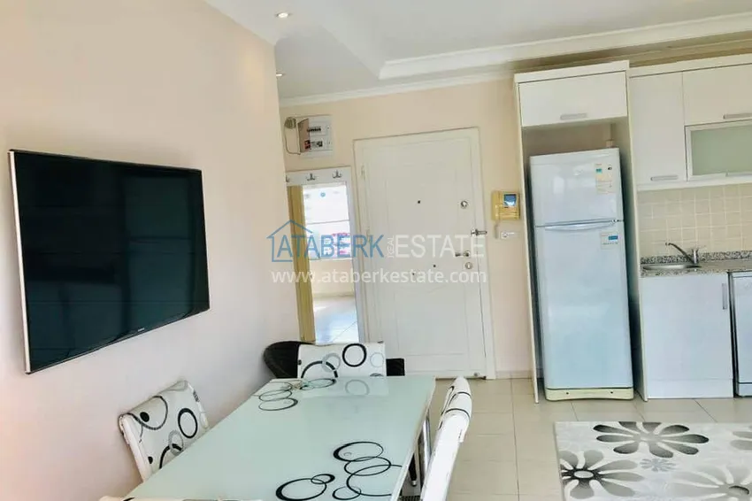 Purchase Furnished 1+1 apartment overlooking the sea and the historical fortress, Cikcilli district — Alanya 3