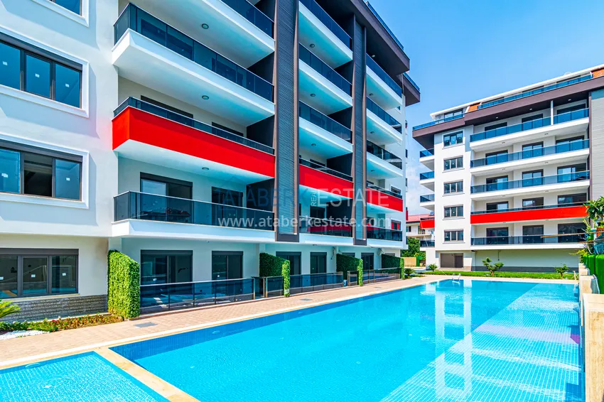Apartment 3+1 with furniture, glazed balcony and mountain views, Kestel district — Alanya 4