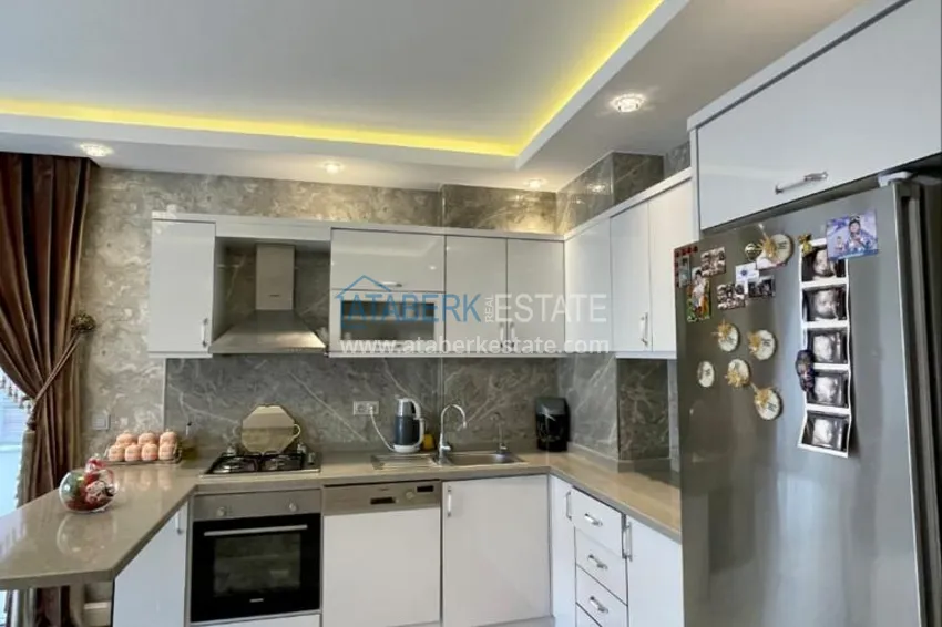 Purchase Apartment 3+1 with furniture, glazed balcony and mountain views, Kestel district — Alanya 4
