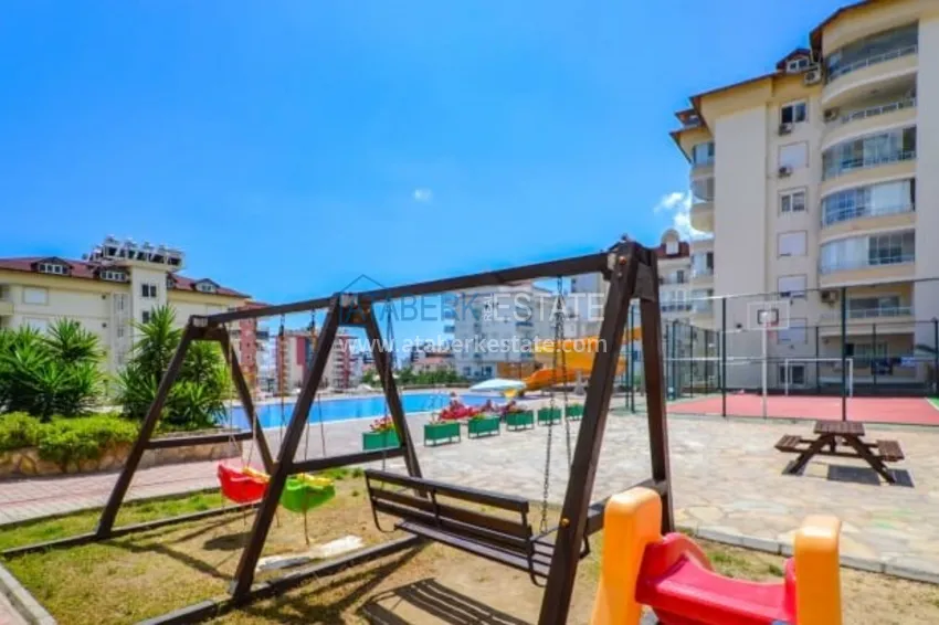 Furnished 1+1 apartment overlooking the sea and the historical fortress, Cikcilli district — Alanya 8