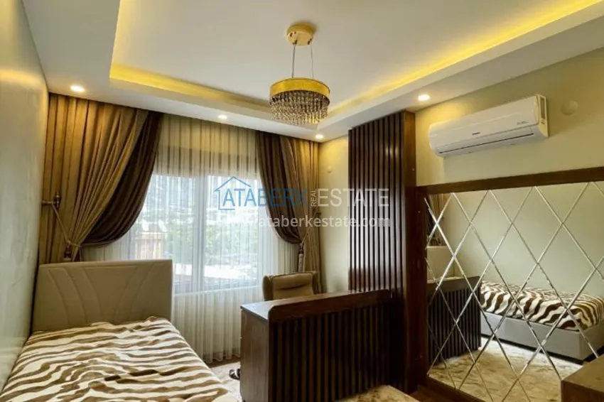 Purchase Apartment 3+1 with furniture, glazed balcony and mountain views, Kestel district — Alanya 5