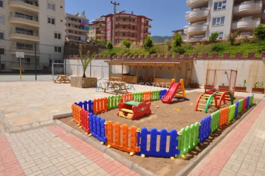 Furnished 1+1 apartment overlooking the sea and the historical fortress, Cikcilli district — Alanya 9
