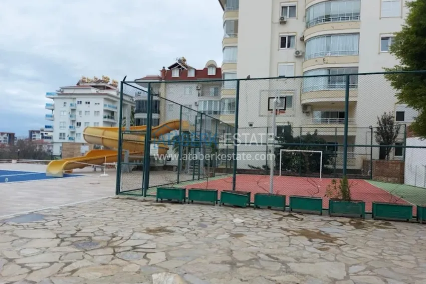 Furnished 1+1 apartment overlooking the sea and the historical fortress, Cikcilli district — Alanya 12