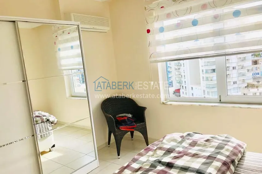 Purchase Furnished 1+1 apartment overlooking the sea and the historical fortress, Cikcilli district — Alanya 7