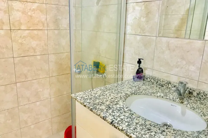 Purchase Furnished 1+1 apartment overlooking the sea and the historical fortress, Cikcilli district — Alanya 9