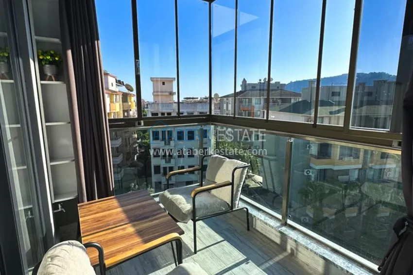 Purchase Furnished apartment in the center of Alanya, three-room with glazed balcony 14