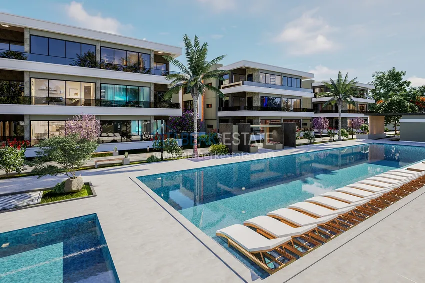 Comfort-class complex project under construction in Antalya, Dosemealti district 11