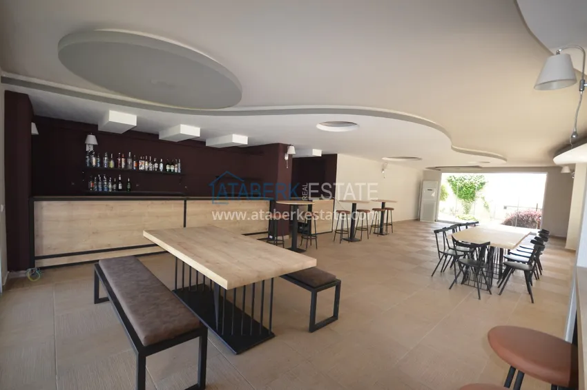 Furnished 2+1 apartment with separate kitchen, glazed balcony and sea view, Kestel district — Alanya 16