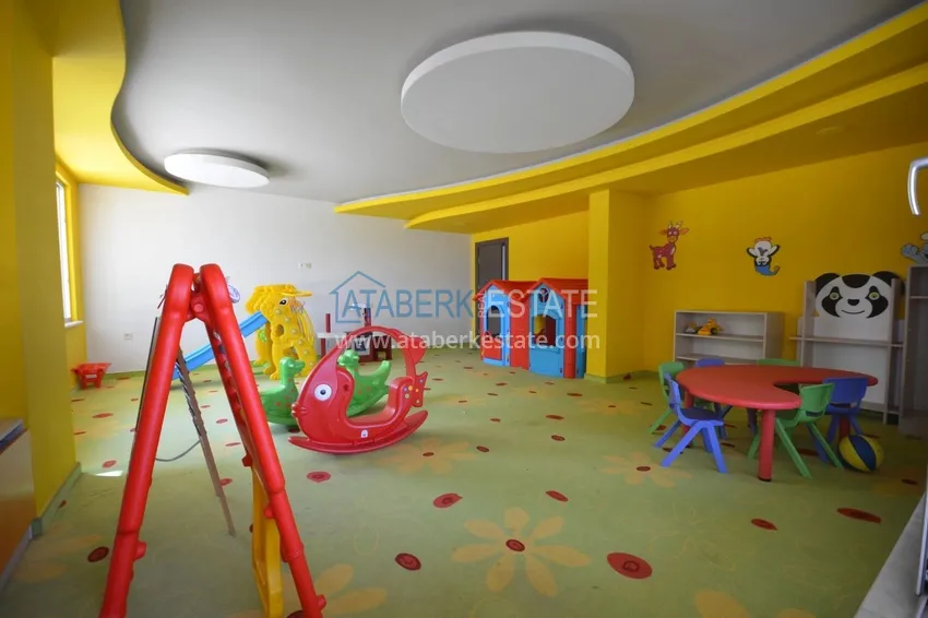 Furnished 2+1 apartment with separate kitchen, glazed balcony and sea view, Kestel district — Alanya 20
