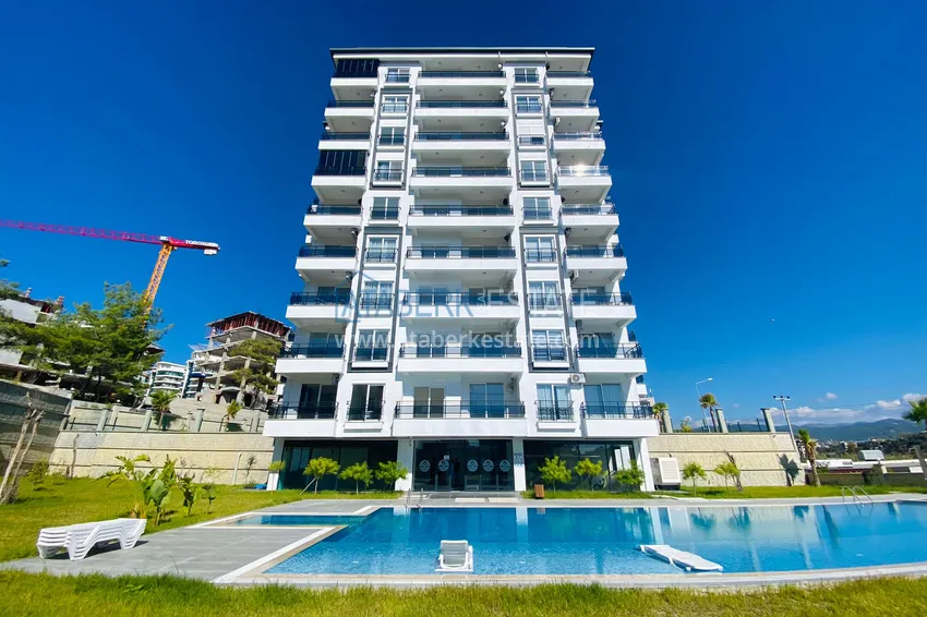 1+1 mieszkanie z nowymi meblami w nowym budynku - Alanya, dzielnica Avsallar. Nadaje się do wynajmu krótkoterminowego 2