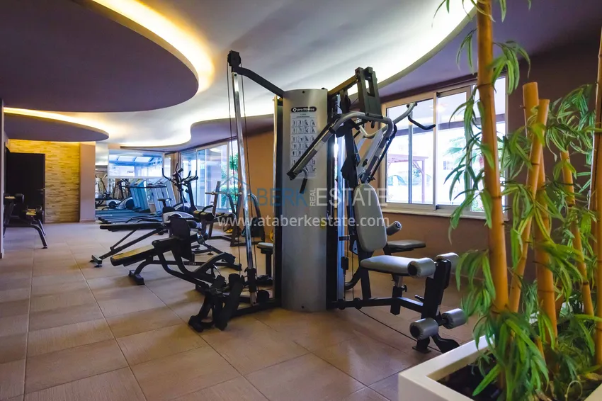 Furnished 2+1 apartment with separate kitchen, glazed balcony and sea view, Kestel district — Alanya 24