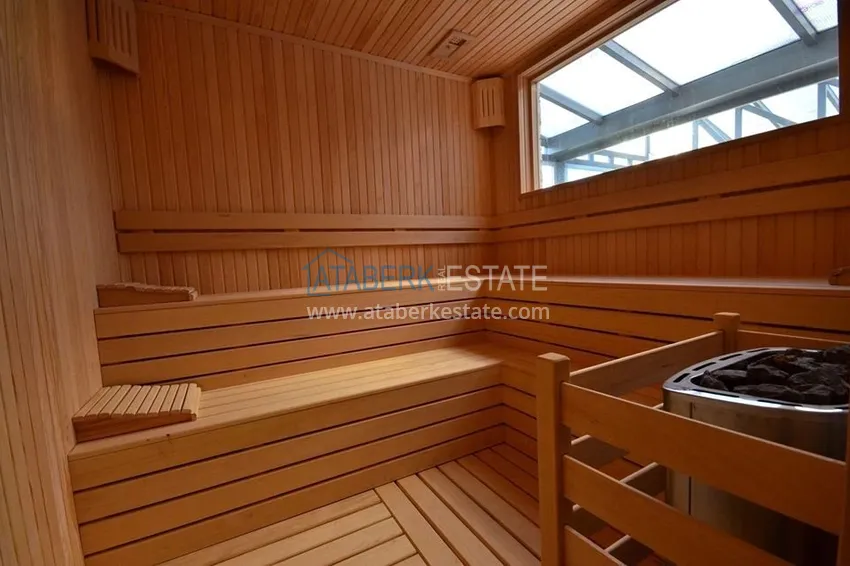 Furnished 2+1 apartment with separate kitchen, glazed balcony and sea view, Kestel district — Alanya 26