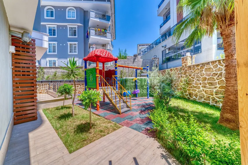 Jednopokojowy apartament z nowoczesnym wnętrzem w obszarze otwartym na pozwolenia na pobyt — Oba, Alanya 5 