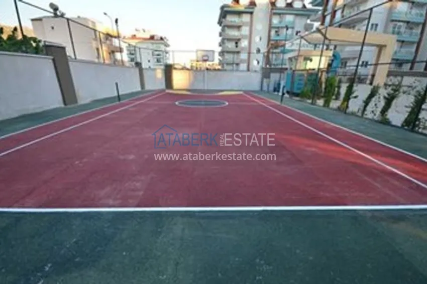Furnished 2+1 apartment with separate kitchen, glazed balcony and sea view, Kestel district — Alanya 8