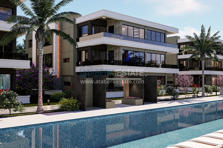 Comfort-class complex project under construction in Antalya, Dosemealti district 9