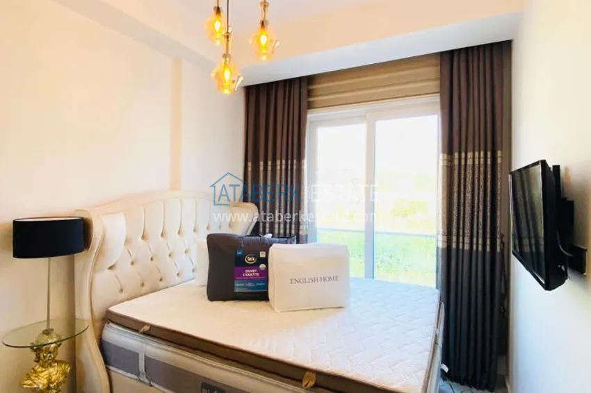 Purchase Newly furnished apartment with a glazed balcony in a modern complex - Oba district, Alanya 11