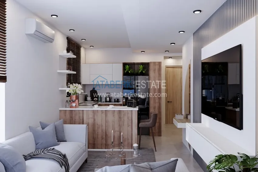 Purchase 1+1 apartments in an under construction residential complex in the beautiful neighborhood of Ayash - Mersin 2 