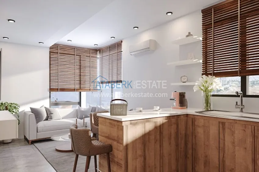 Purchase 1+1 apartments in an under construction residential complex in the beautiful neighborhood of Ayash - Mersin 6 