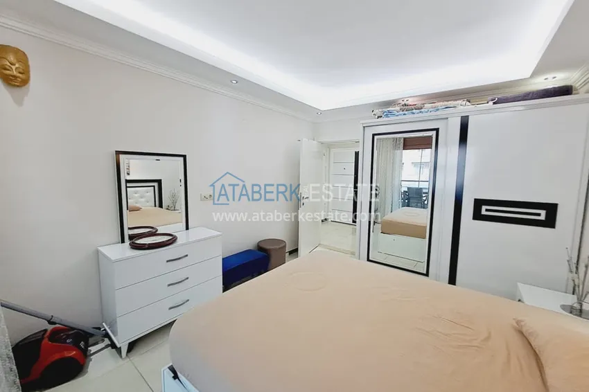 Purchase One bedroom apartment with furniture and a glazed balcony in Oba, Alanya 13 