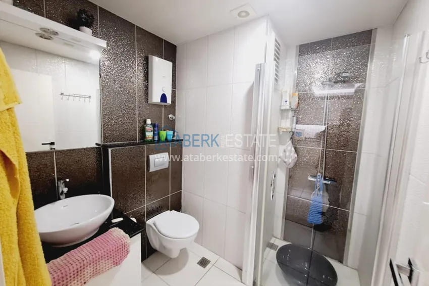 Purchase One bedroom apartment with furniture and a glazed balcony in Oba, Alanya 14 