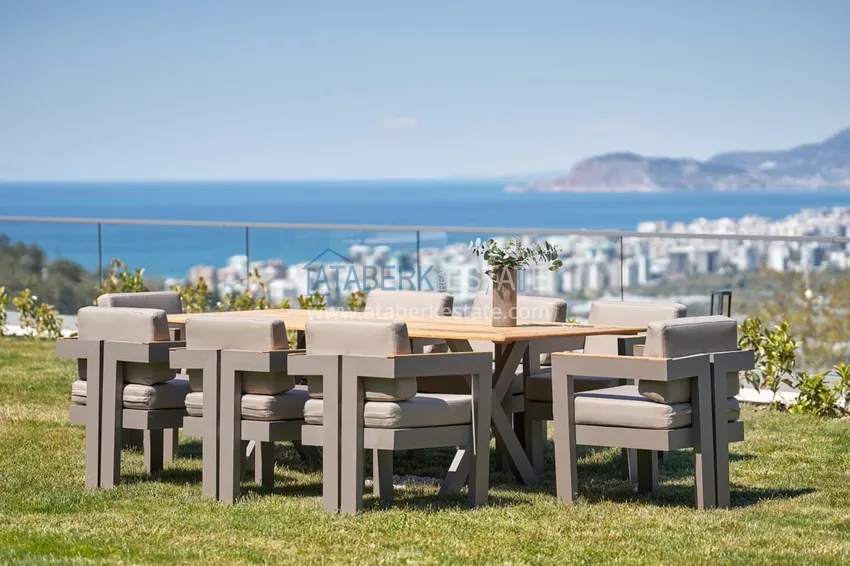 Elitarny kompleks willi z panoramicznym widokiem w Kargicak, Alanya 15