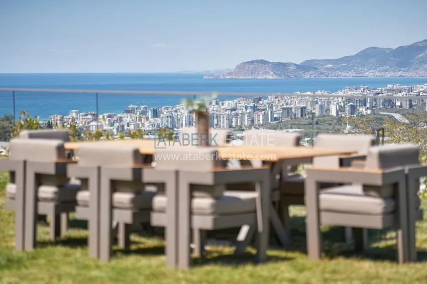 Elitarny kompleks willi z panoramicznym widokiem w Kargicak, Alanya 17