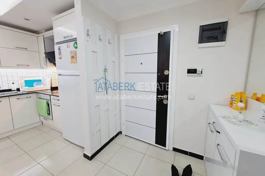 Purchase One bedroom apartment with furniture and a glazed balcony in Oba, Alanya 1 