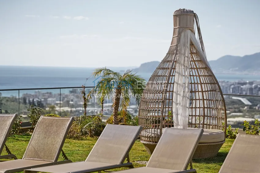 Elitarny kompleks willi z panoramicznym widokiem w Kargicak, Alanya 21