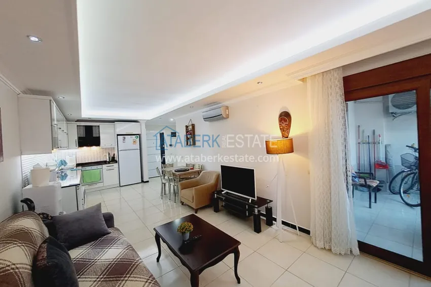 Purchase One bedroom apartment with furniture and a glazed balcony in Oba, Alanya 4 