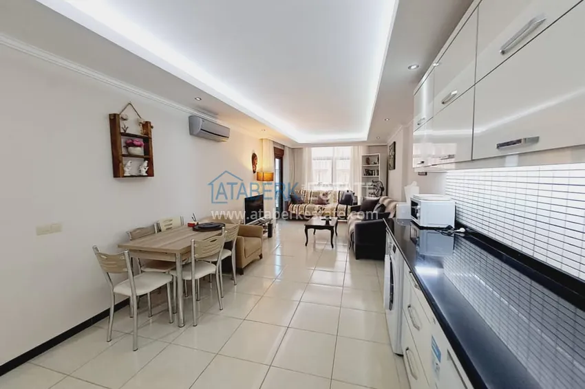 Purchase One bedroom apartment with furniture and a glazed balcony in Oba, Alanya 8 