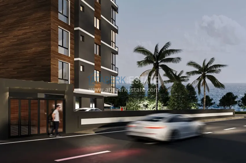1+1 apartments in an under construction residential complex in the beautiful neighborhood of Ayash - Mersin 8 