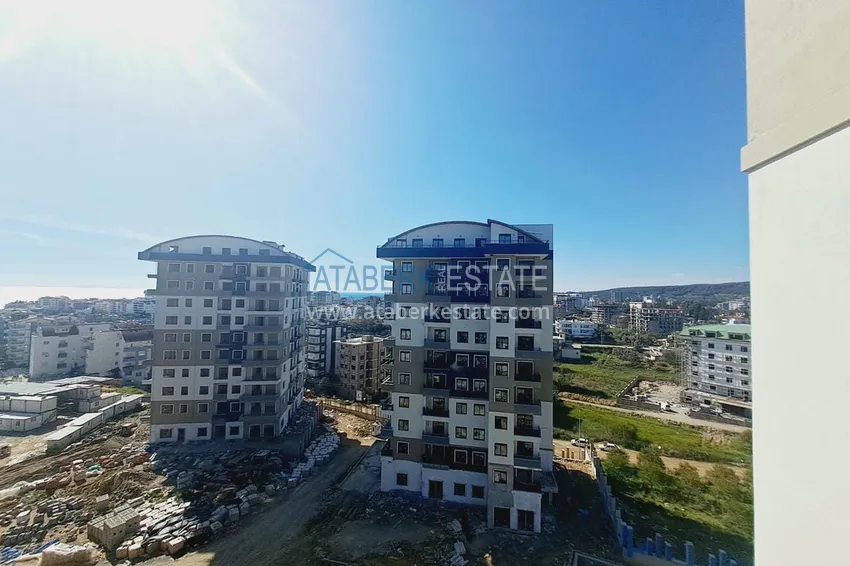 Purchase 1+1 apartment in Alanya with sea view - premium residential complex in Avsallar 8