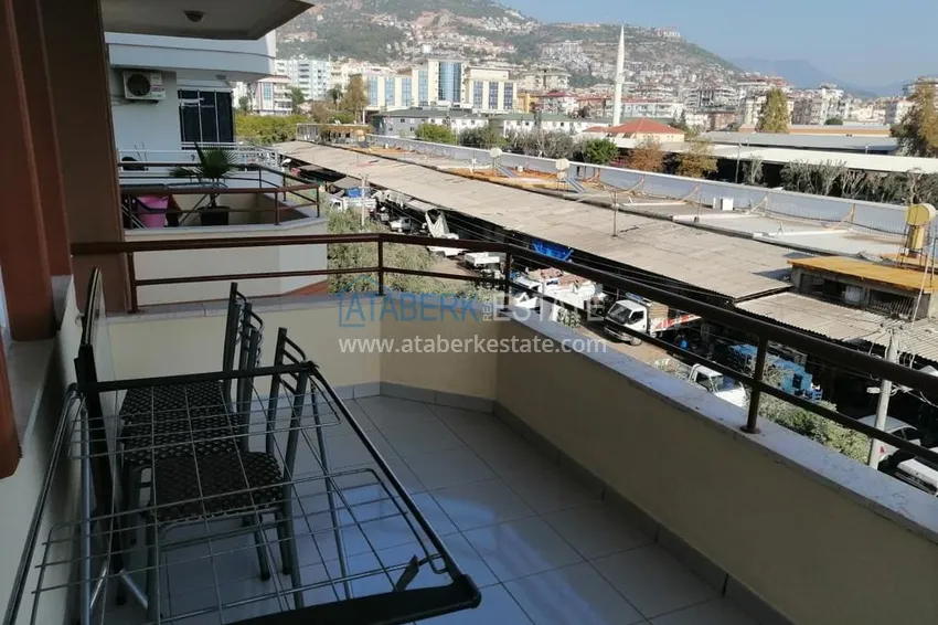 Kupuj Jednopokojowy apartament z meblami w centrum Alanyi — centralny targ rybny 10