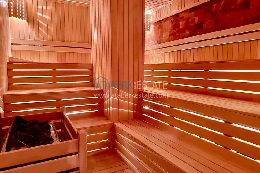 Linear 3+1 apartment in an exclusive residential complex — Alanya, Oba district 17 